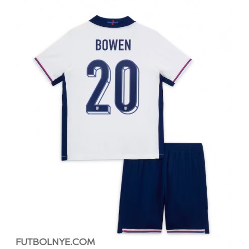 Camiseta Inglaterra Jarrod Bowen #20 Primera Equipación para niños Eurocopa 2024 manga corta (+ pantalones cortos)